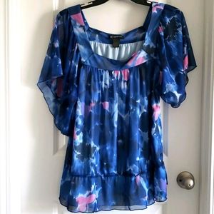 INC Sheer Top- Size 1X